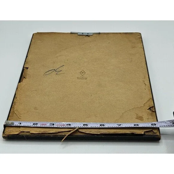 Vtg 1930 Mary Fisher Milkweed Hand Painted Reverse Couple Courting Silhouette - Picture 10 of 11